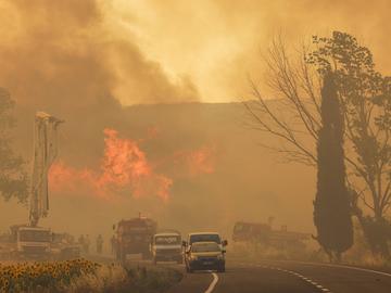 Горски пожари бушуват и днес в Западна Турция на фона на екстремните горещини