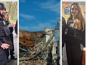 Анджелина Джоли облече бронежилетка и се появи в Херсон