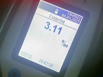 Хванаха 31-годишен шуменец да шофира с 3,11 промила