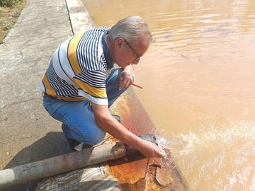 Взеха проби от водата в минералния извор в Мараш за лабораторен анализ