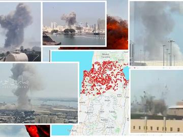 Иран удари щаба на 5-и флот на ВМС на САЩ, Експлозии в Израел и целия Близък изток