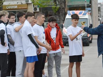 специална награда за ПГМЕТТ при щафетите 8-9 клас..